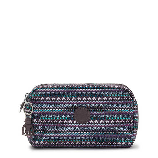 Bolsas Kipling Gleam Printed Pouch Grises | MX 2139JP